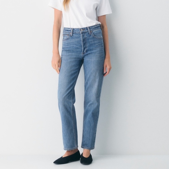 Aritzia Denim Forum The Arlo Hi-rise Straight Jean - Picture 1 of 12